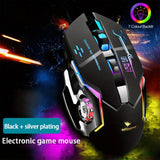 ARIZONE Wireless Gaming Mouse with Dual Mode, Rechargeable Ergonomic Grips, Adjustable DPI Values, 2 Programmable Side Buttons, Breathing Backlit