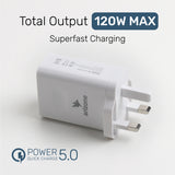 ARIZONE 120W Charger USB A Power Adapter, Quick Charge 5.0 Support Fast Charging for Laptops,Tablets,Phones