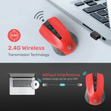 UP High Performance Wireless Mouse with Optical Sensor, 4 Button, 1600 Dpi Gaming Mouse for Laptop, Desktop