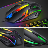 UP M301 Wired Gaming Mouse, RGB Backlit USB Gaming Mouse for PC, Desktop, Gaming Console